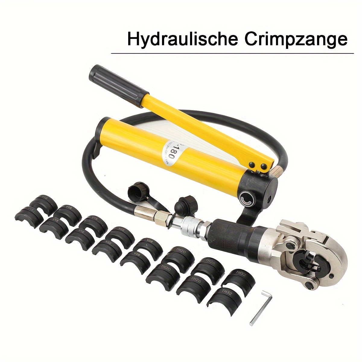 Image of Hydraulic Crimping Pliers, 6t Hydraulic Crimping Pliers V-contour Hydraulic Crimping Pliers Radial Press Pipe Crimping Pliers Hydraulic Crimping Pliers