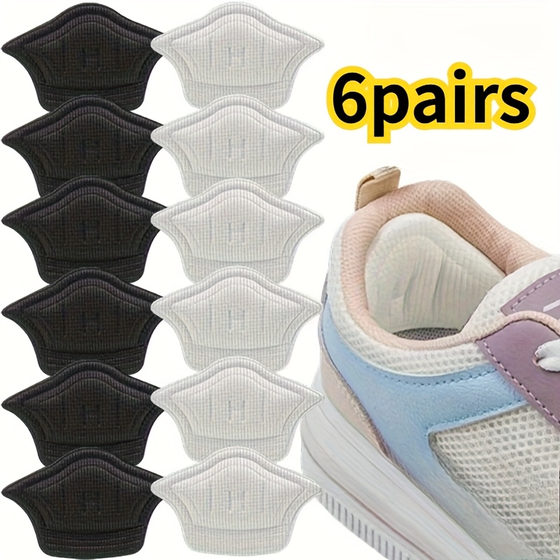 E-shop 6 Paar Ferseneinlagen für Schuhe – Sport-Schuhe, verstellbare Fußpolster, Fersenpads mit Rückseitiger Klebefläche