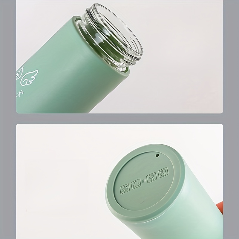 Trendy Double walled Glass Water Bottle Sleeve Reusable details 5