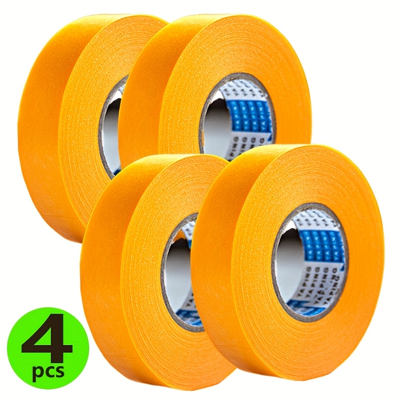 Image of 4pcs, Extra Long No Residue Masking Tape 656ft - Home Diy, Wall Painting, Car Spraying, Electronics Protection & Artists - Heat Resistant Adhesive