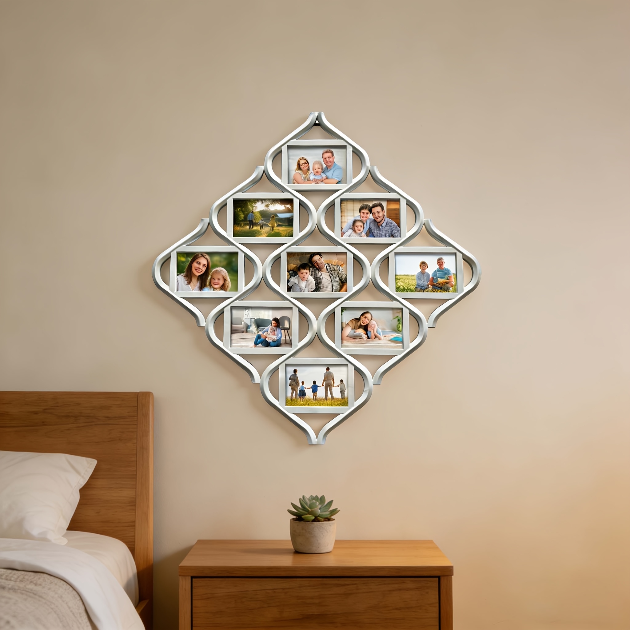 Large Bohemian Photo Collage Frame Multi Picture Hanging
