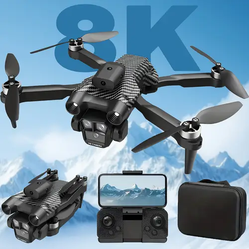 2025 s2s wifi 8k high definition folding long remote control included ideal for beginners indoor with 1 2 battery pack carbon fiber design