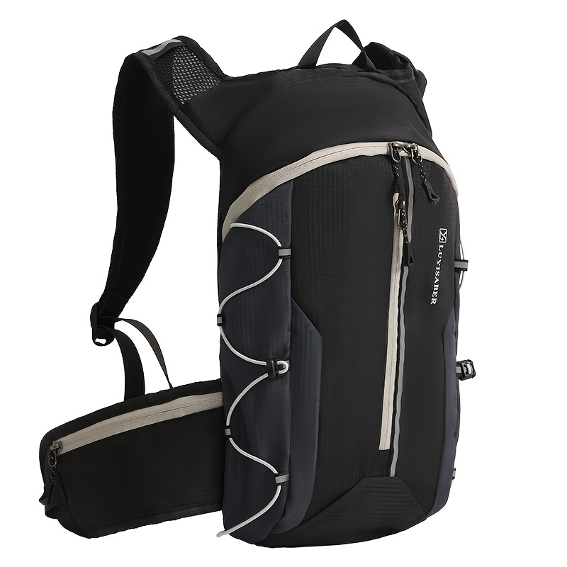 E-shop Ein leichter und kompakter Outdoor-Sportrucksack mit atmungsaktivem Mesh-Design und Taillentasche. Dieser Rucksack eignet sich für Wandern,