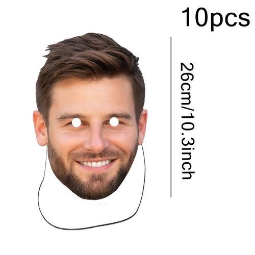 personalized photo masks with elastic bands for bachelorette parties birthday celebrations and more