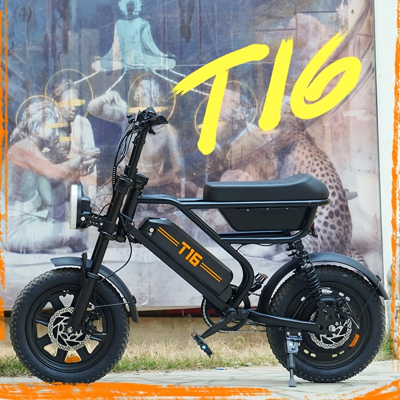 The T16 Safe Hauler E-bike Is Designed For For Campus And City Use, Featuring A Built-in Storage Box For Carrying Books Or Groceries. It Ensures Riding With Front And Rear Lights