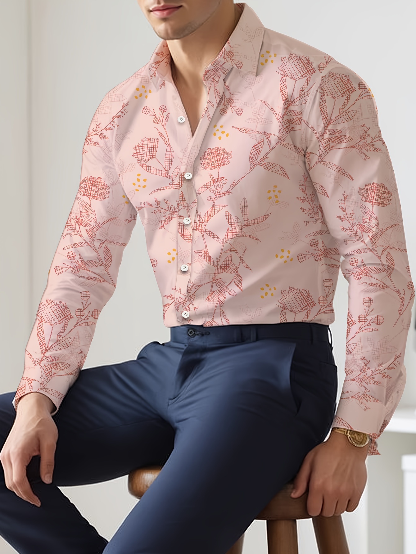 Fashion ropa hombre flores