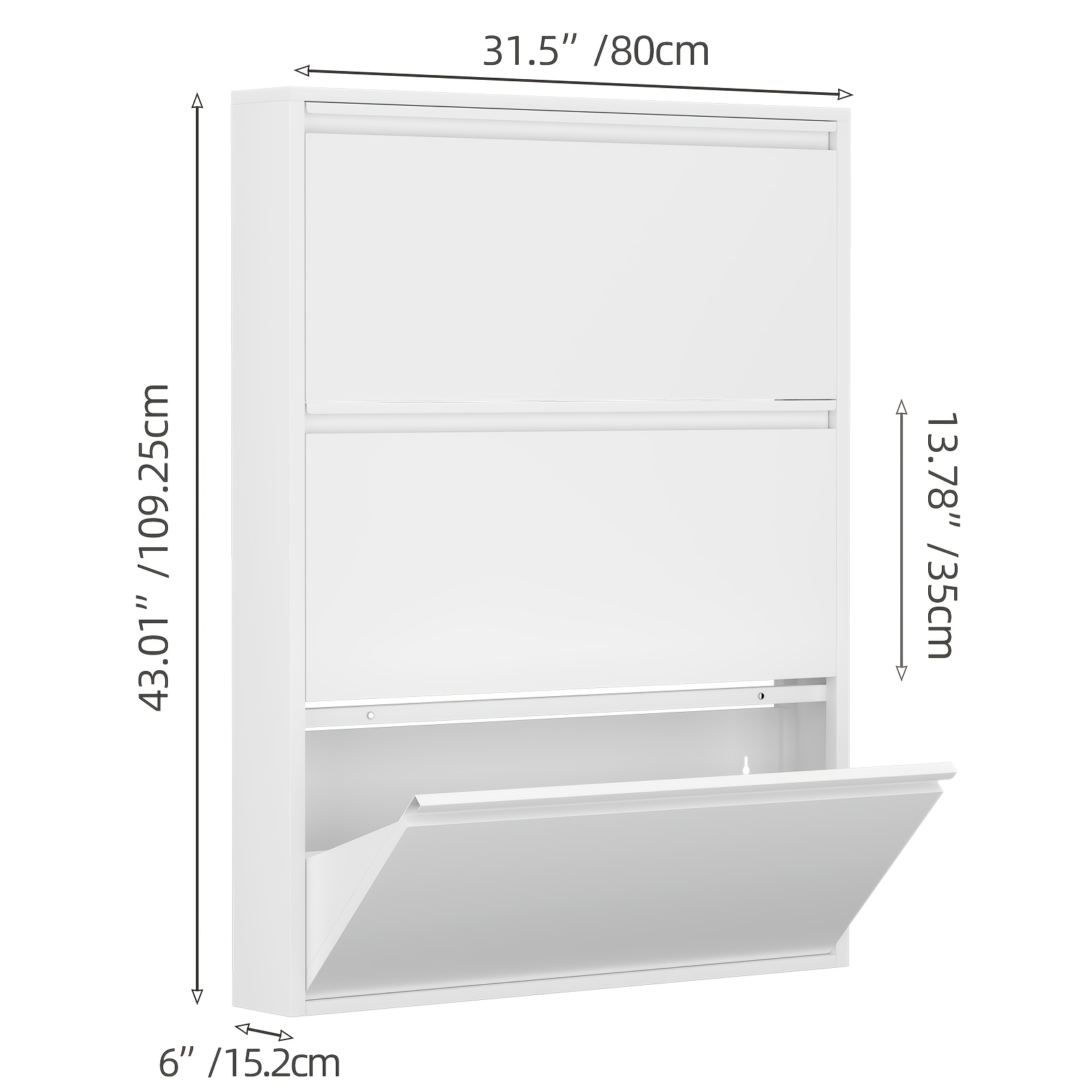TEMU Multi-tier Wall Mounted Shoe Rack - 3 Tier & 4 Tier Space-saving Storage Locker For Entryway, Bedroom, Living Room, Closet, Heavy-duty Metal