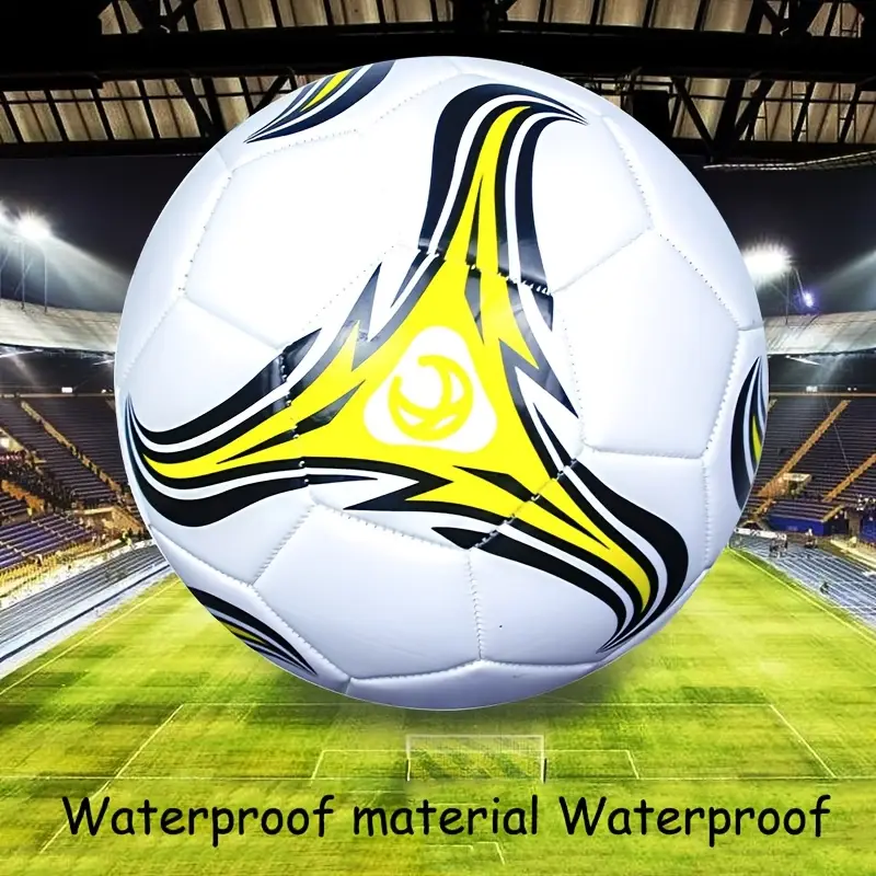 professional youth soccer ball size 5 durable pvc material ideal for training entertainment outdoor competitions white details 2