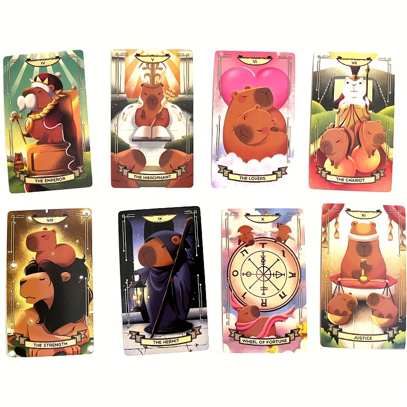 capybarot tarot cards 78 card deck - Temu
