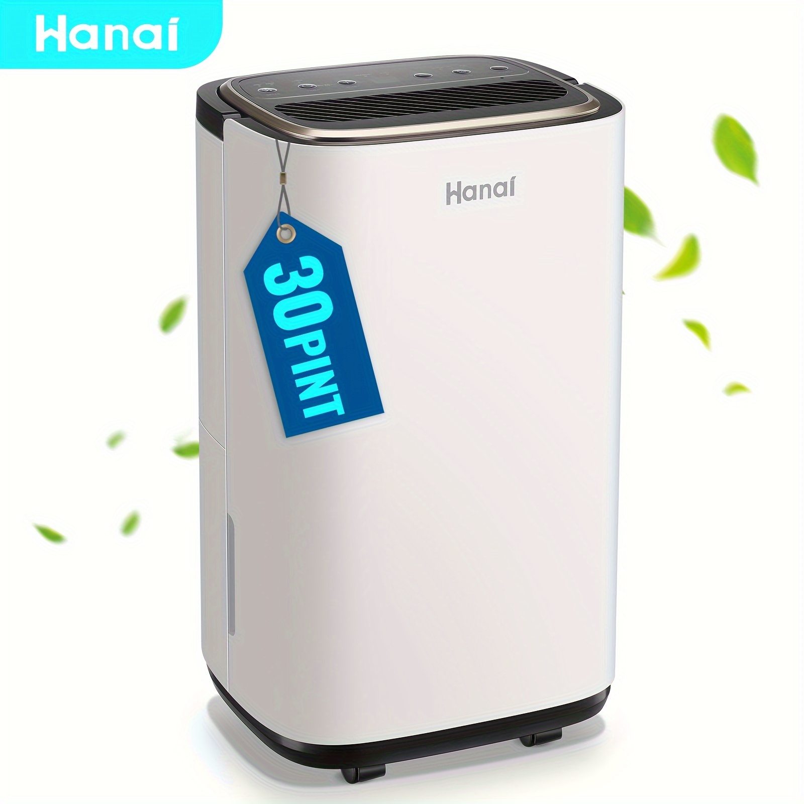 

Dehumidifier For Basement 2500 30 Small Home Dehumidifiers With Drain Hose For Medium To Large Room, Smart Humidity Control, Removable Air Filter, 2.2l Water