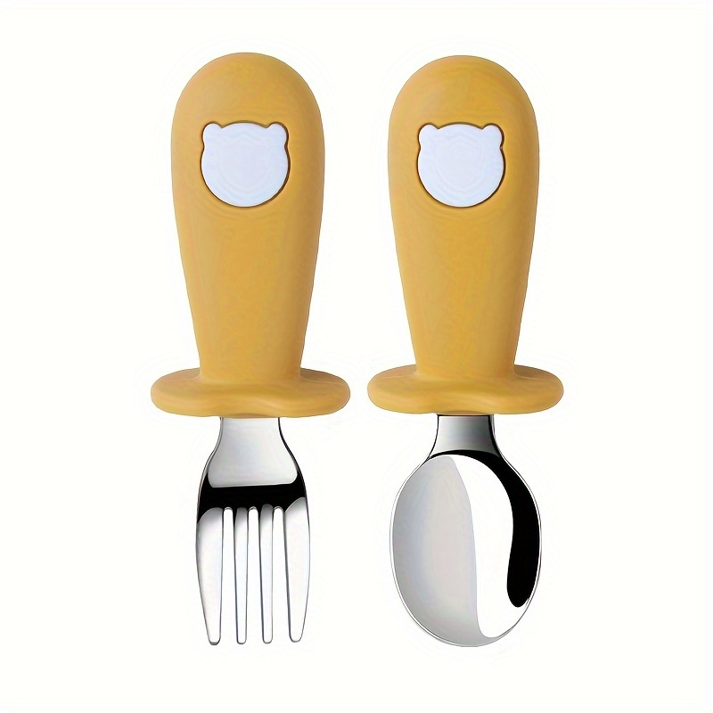 Customized Baby Toddler Silicone & Stainless Steel Tableware Set