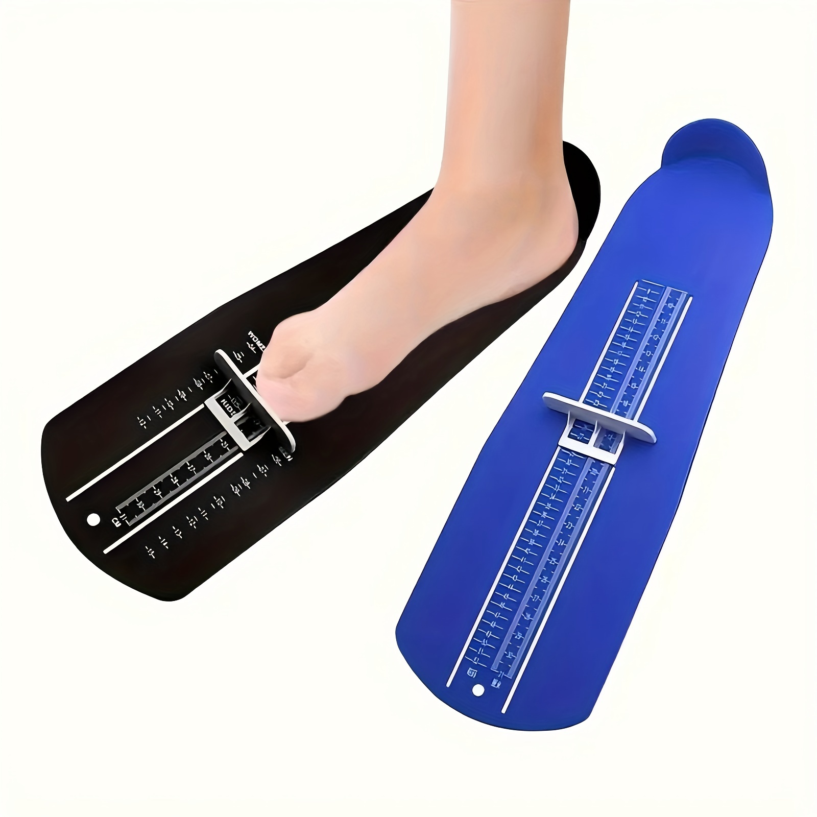 

1pc Plastic Foot Measuring For Adults & Kids - For Household And Use, Foot Length & Width Measuring Tool Simulated