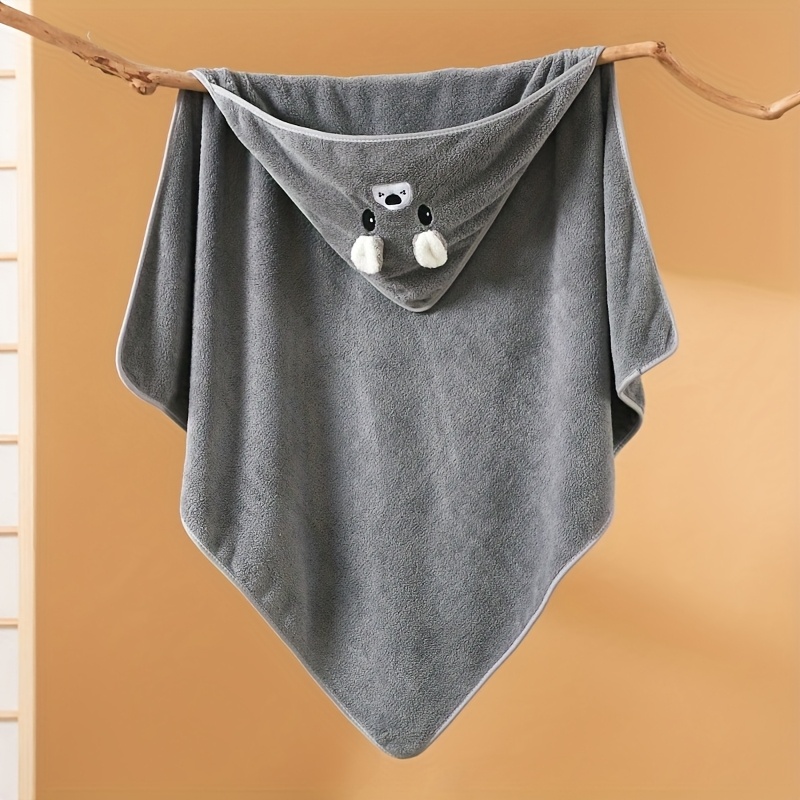 Image of Baby Bath Towel - Suitable For Boys And Girls; Microfiber Baby Bath Towel With Unique Animal Cartoon Design, Essential Forborns, High-absorbency Towel, A Gift For Newborns, Babies And Toddlers