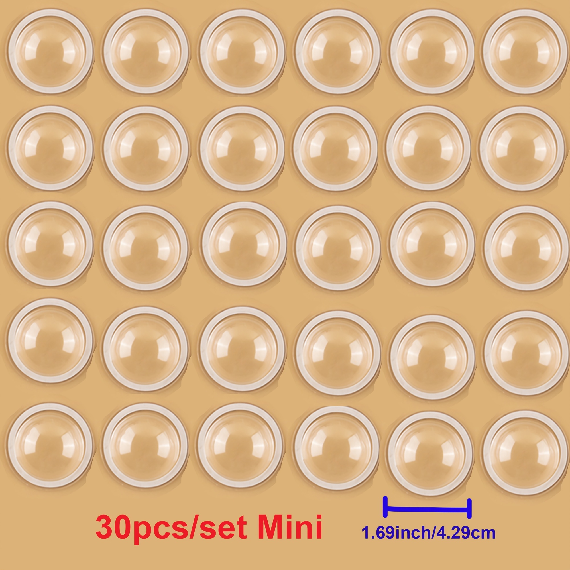 TEMU 【30個セット】サークル型 ディメンショナル シェイカードーム シェイカーカード作成用 プラスチック クリア パフィー シェイカーカバー シェイカーウィンドウ ブリストアートワークス クラフトツール用品