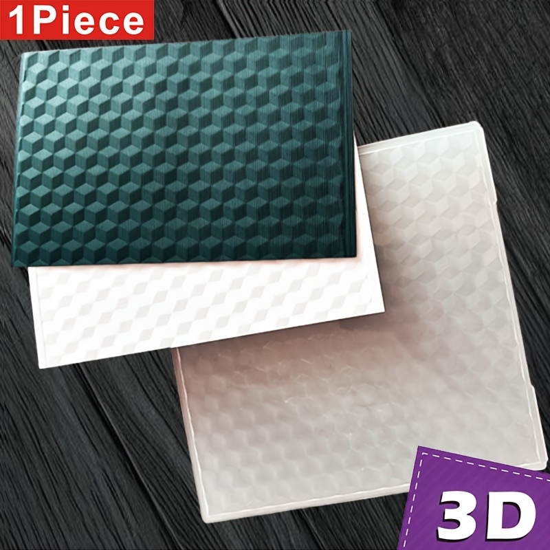 

1pc 3d Embossed Plastic Folder For Scrapbooking, Diy Crafts, - Rectangular Building ,