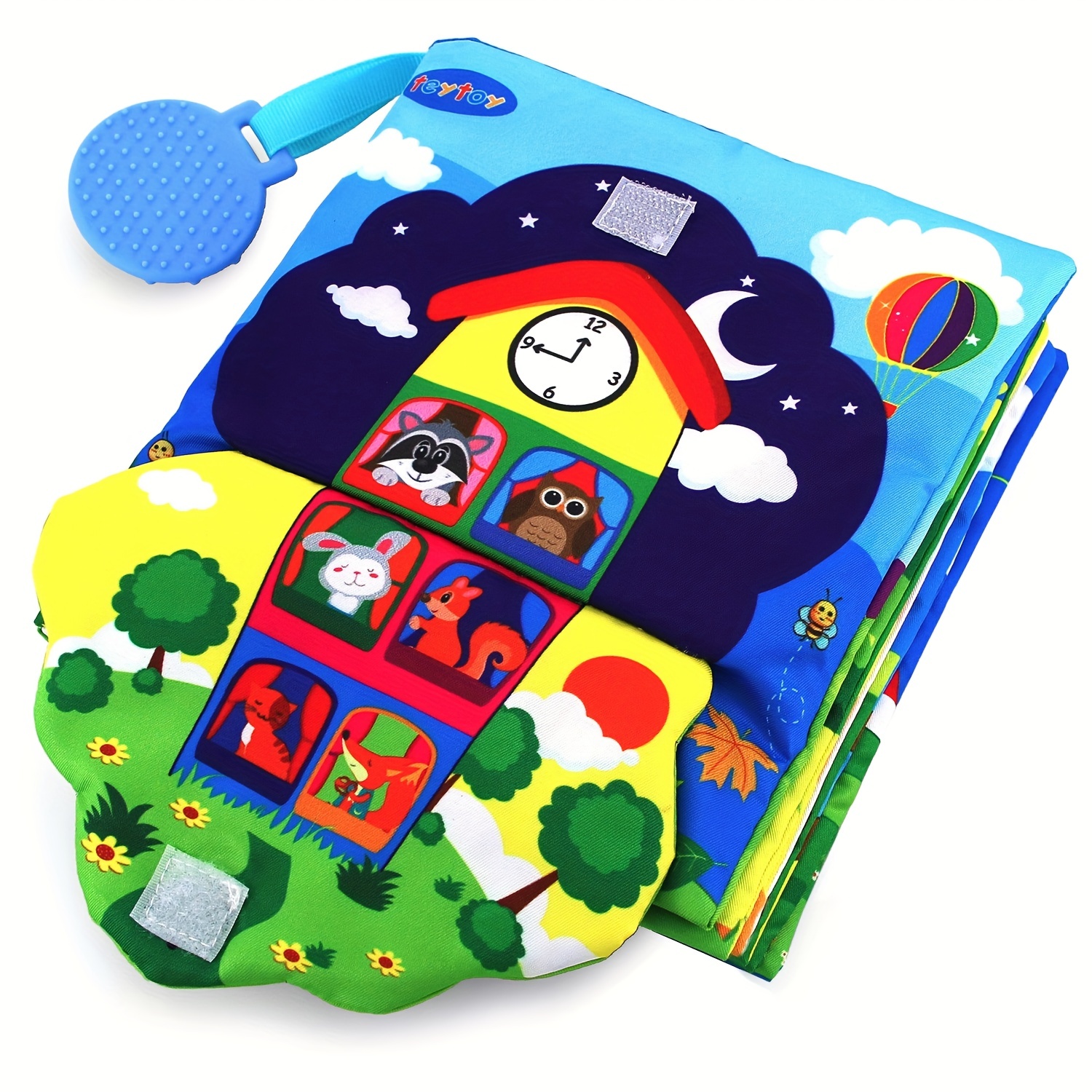 

Interactive 3d Infant Cloth Book For And Sensory Stimulation - Safe, Washable, Tear-resistant And Interactive Fabric Book For Baby Cognitive Development And Parental