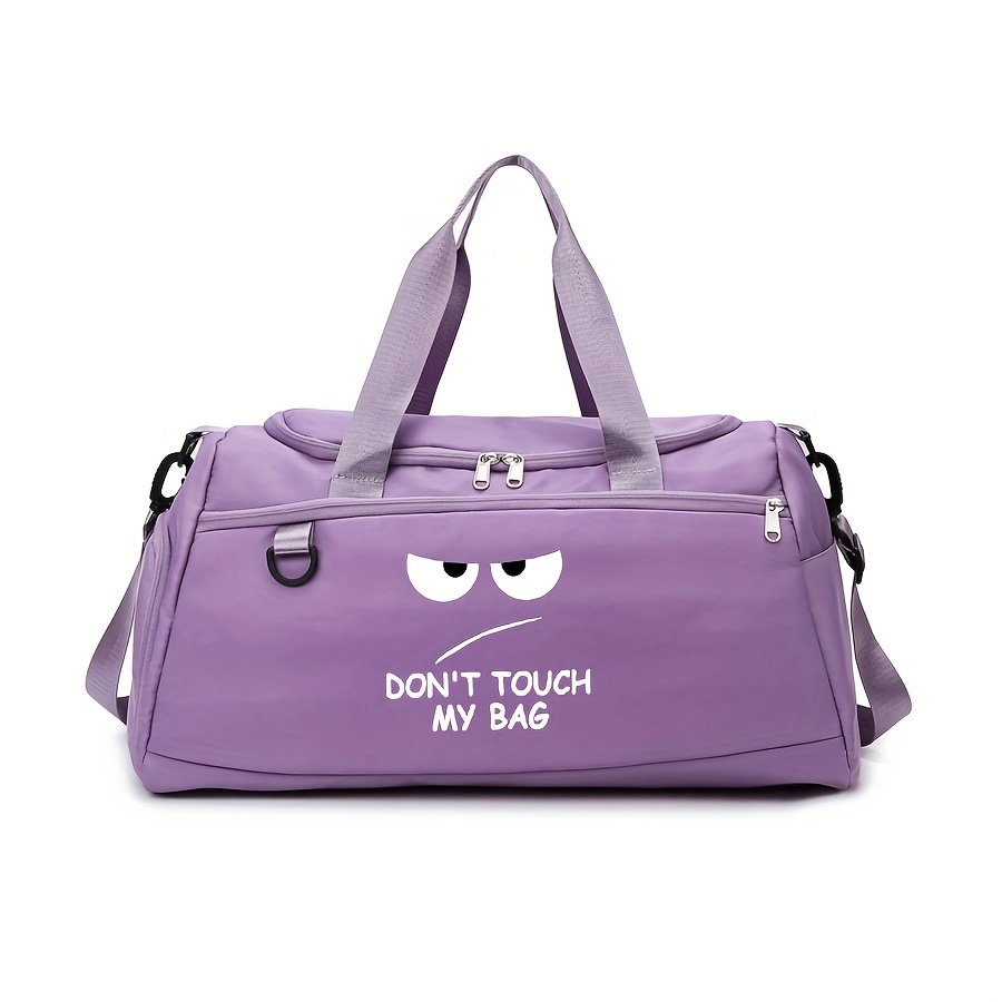TEMU Borsa da viaggio a tracolla con design ' ', borsa fitness con separazione asciutto/, borsa a tracolla unisex, borsa da viaggio spaziosa, per