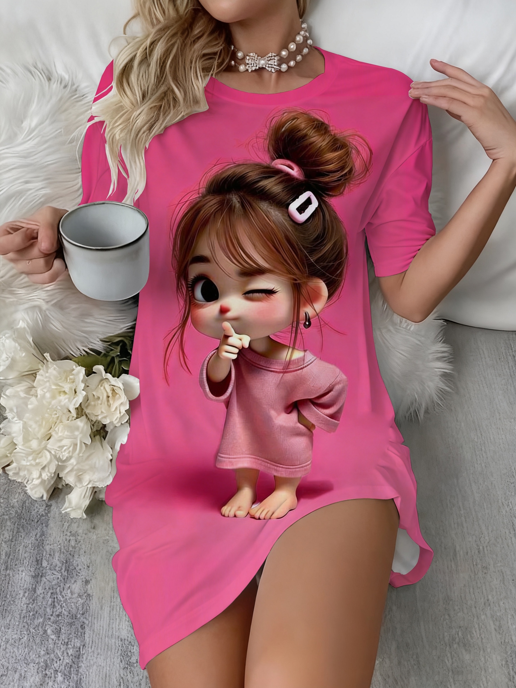 women cute night dress sleepwear sold on Temu Australia PARTYWEAR HAUL 🪩🎄 I'm Pajama 16.02.2024 Age group:Teens Age 12 yrs