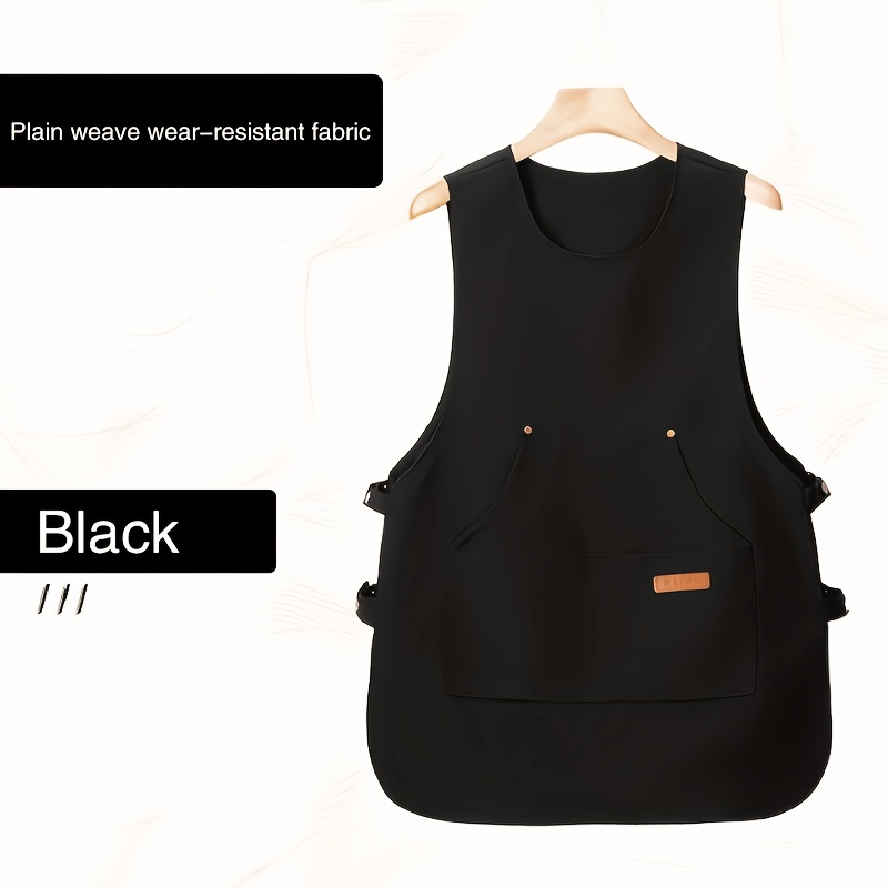 Image of Work Apron Vest - Suitable For Kitchen, Restaurant, Coffee Shop And Milk , Gardening Apron, Vest, Unisex