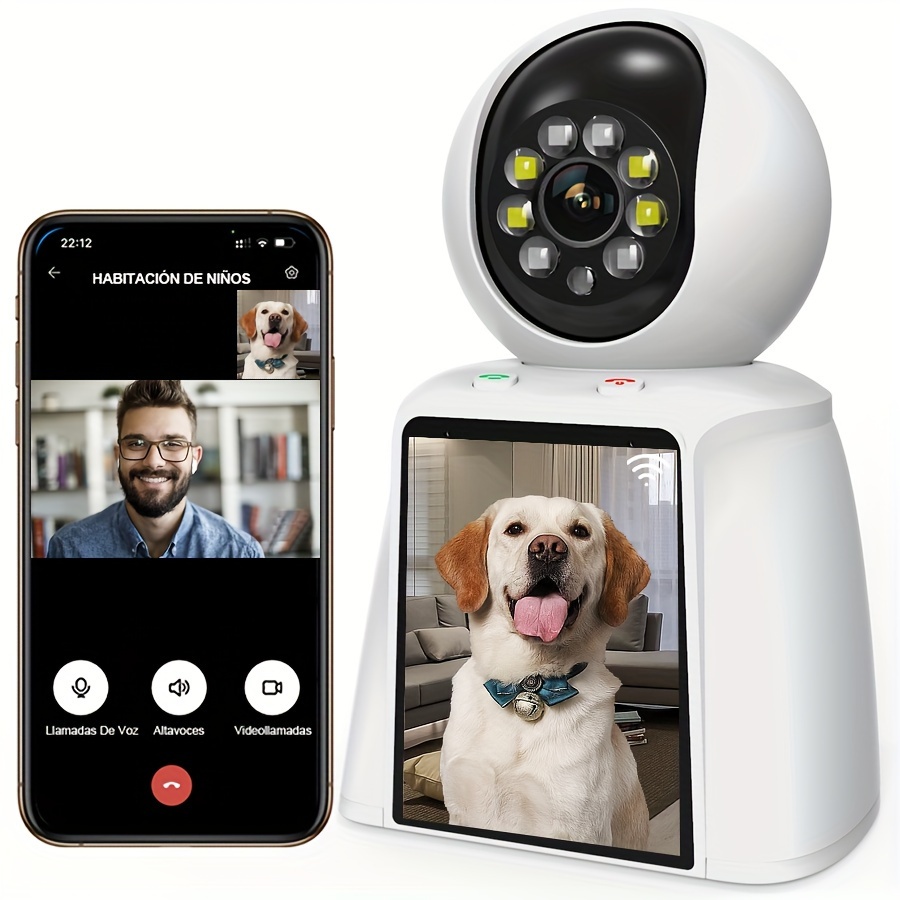 

3mp Wireless , 2k , Wireless Cameras For Pet/dog// Phone App, Detection, , Pan-, Ir , Cloud & Sd (3 )