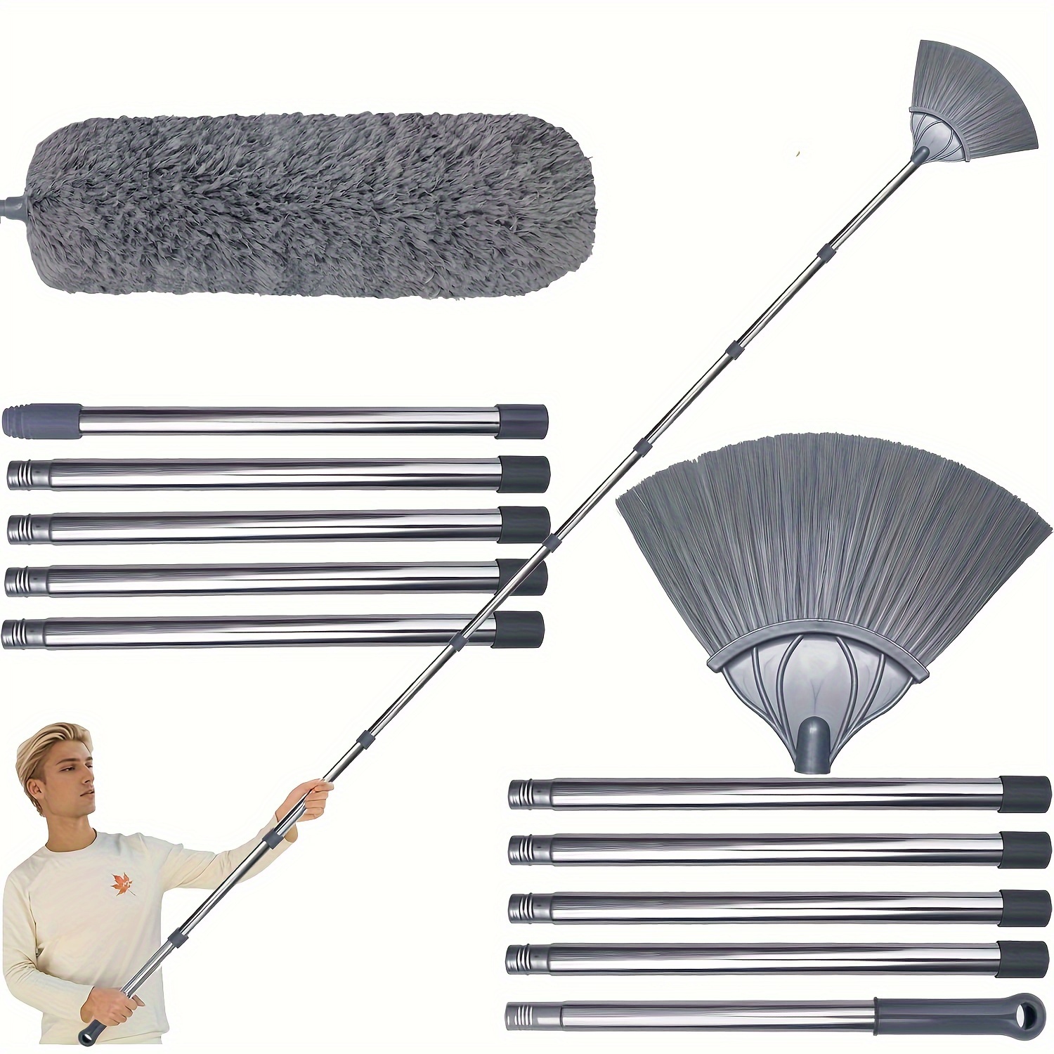 

Remover Set Over 20 Feet - Cleaning And Remover, 10 17- - For Cleaning , Spider , Ceilings, Blinds, ,