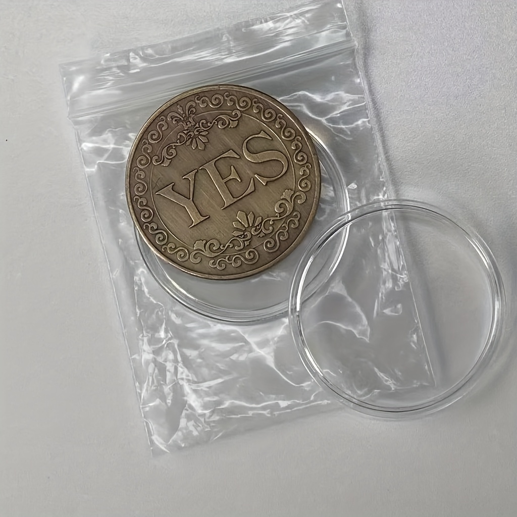 TEMU 1pc, Yes-no Coin, Double Sided, Collectibles And Gifts F0r