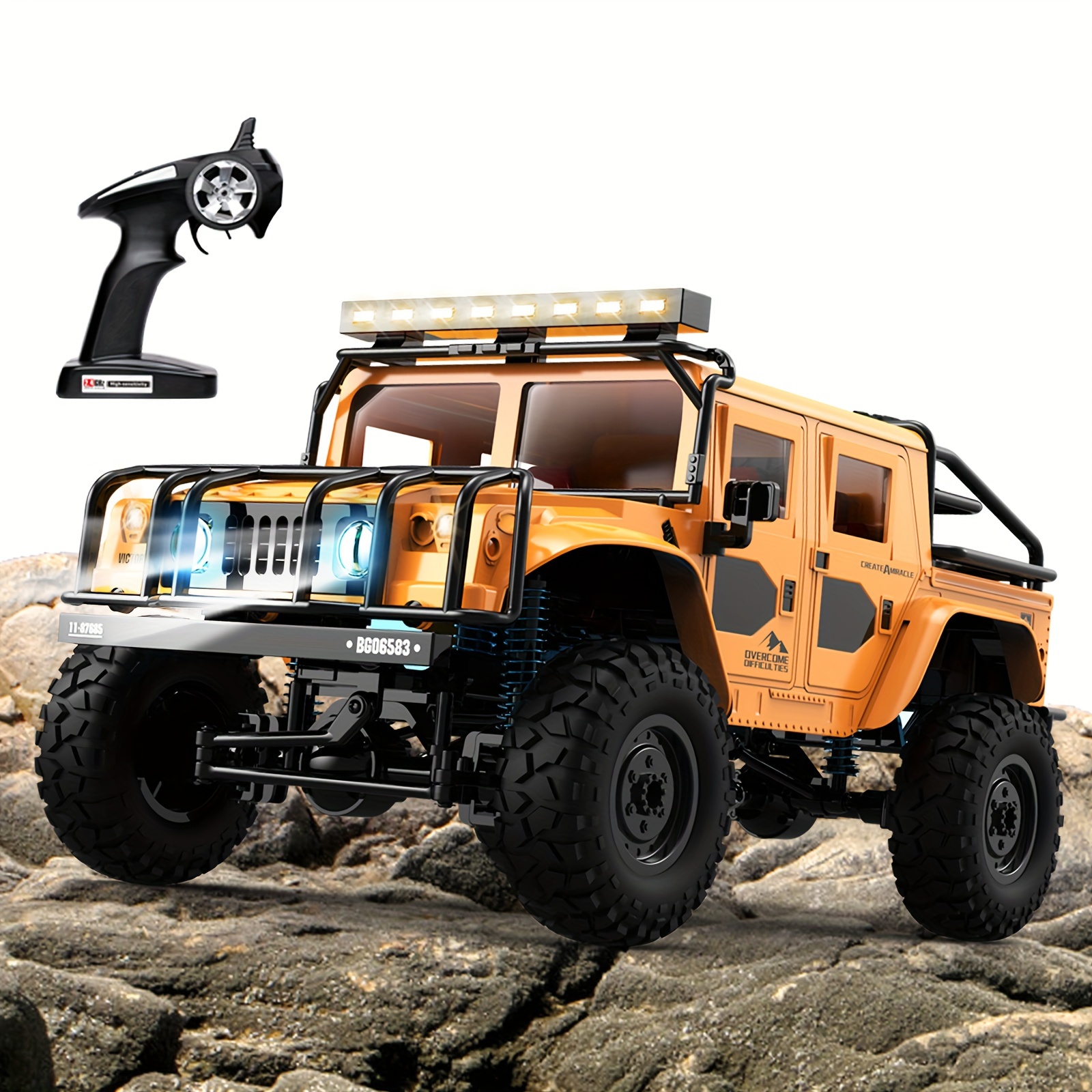 

Rc Car Remote Control Off-road Vehicle Remote Control 1:12 Full-size Four-wheel Drive Uphill Off-road Vehicle, High-speed Shock-absorbing Toy Car
