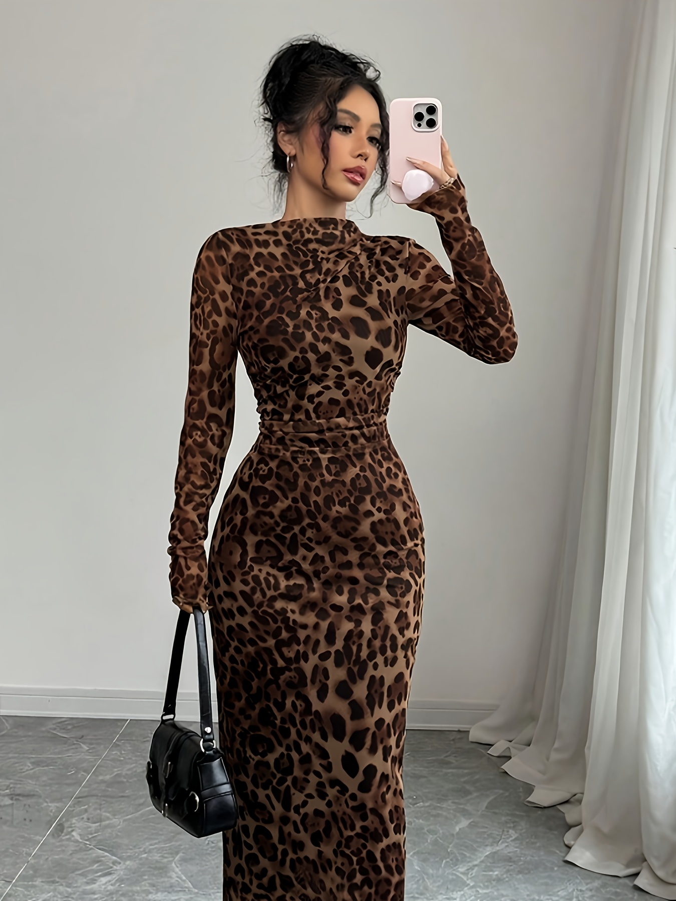 green emerald velvet dress Long Leopard Print Prom Dress Evening Gown