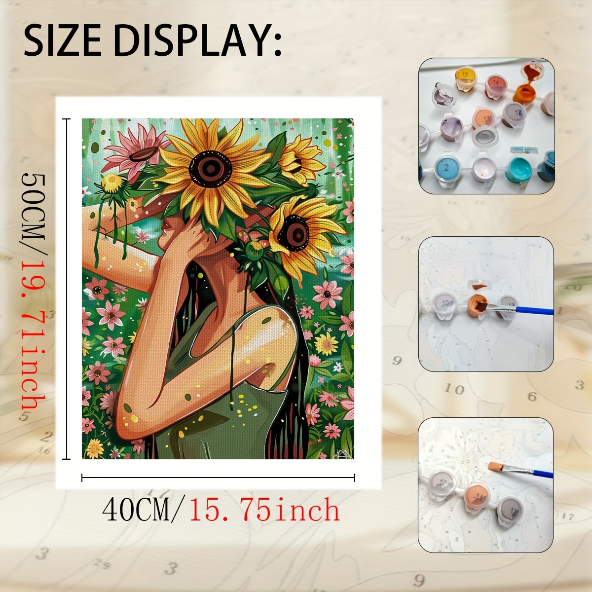 Beginner DIY Painting & Drawing Kit - Flower Girl