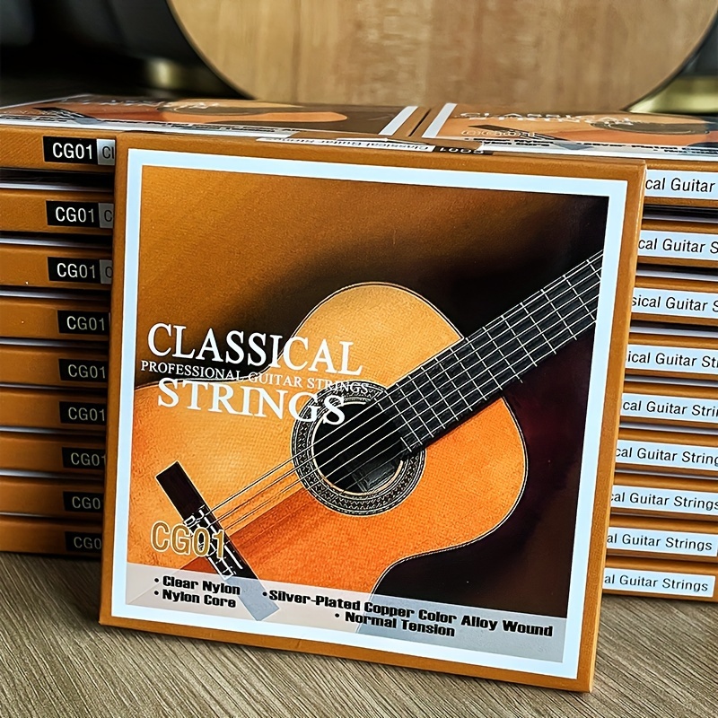 

Classical Guitar Strings Set - Tone, Clear Silvery-plated Copper Alloy Winding, - Gauges 0.028" To 0.043