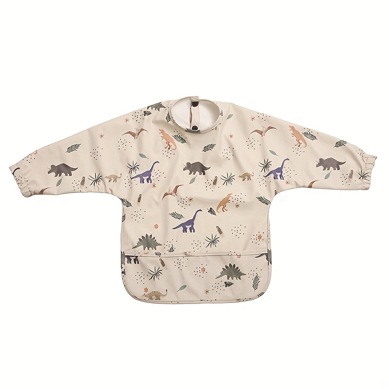 Baby Feeding Bib Long Sleeves Children Smock Girls Boys Bibs