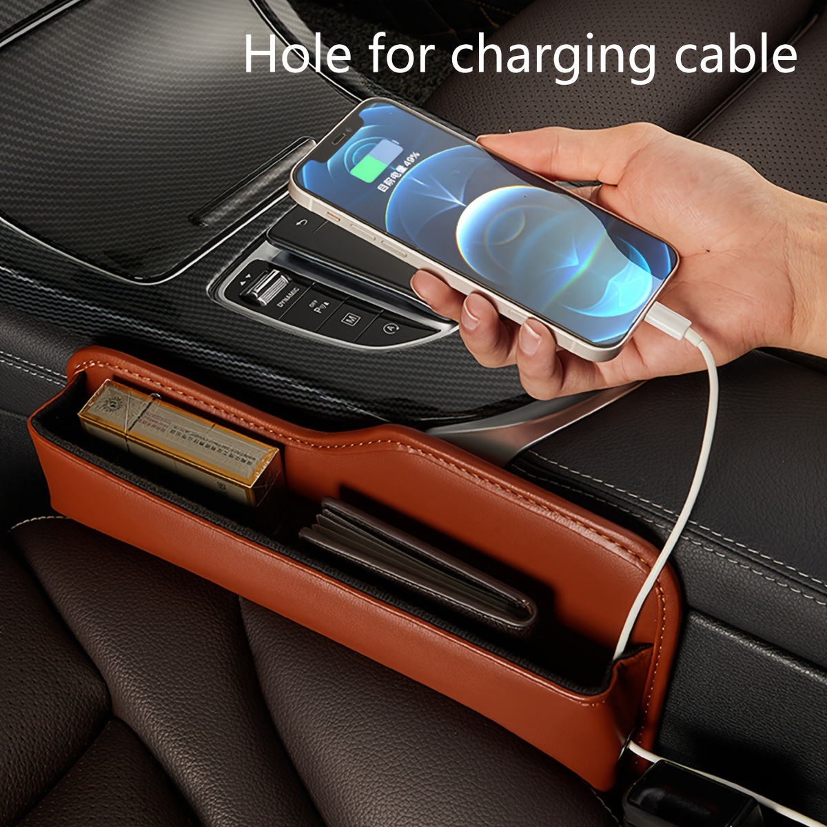 Leather Car Seat Gap Filler Pockets – Thenaji