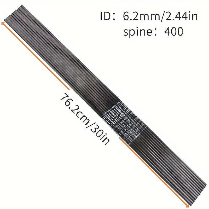 Archery Carbon Arrow Shaft Spine 350 400 450 500 600 700 800 - Temu
