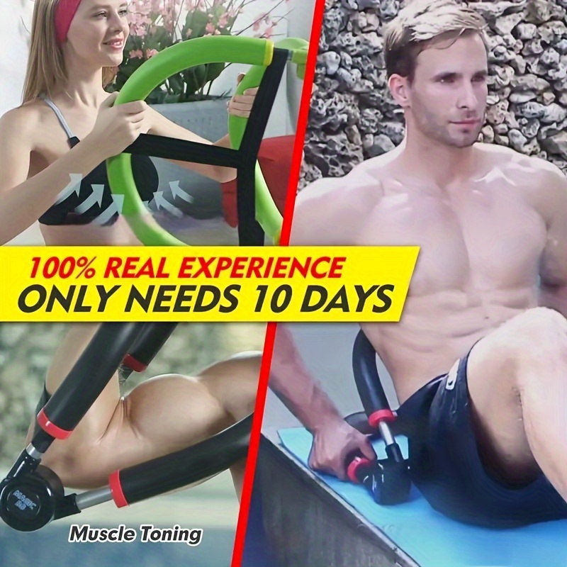 10-in-1 Adjustable Ab Trainer - Core & Abs Workout Machine for Home Gym, 3 Levels of Resistance, Perfect Christmas Gift, Gym Accessories, Abdominal Trainer, Stomach Workout