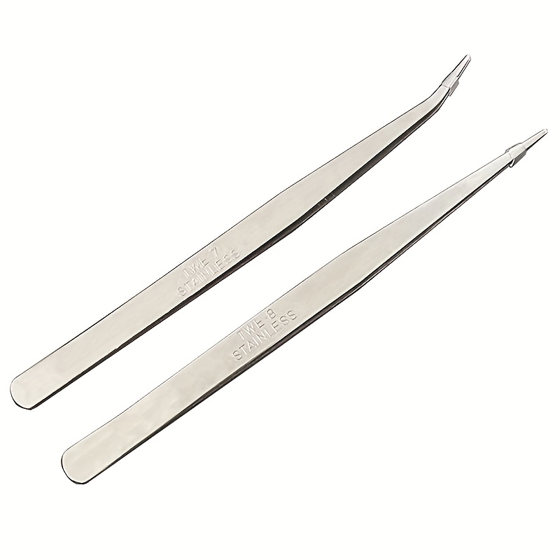 TEMU 2pcs Stainless Steel Sewing Machine Tweezers Clips - Durable & Precise, Ideal For Quilting & Sewing Enthusiasts, Perfect Gift For Crafters,