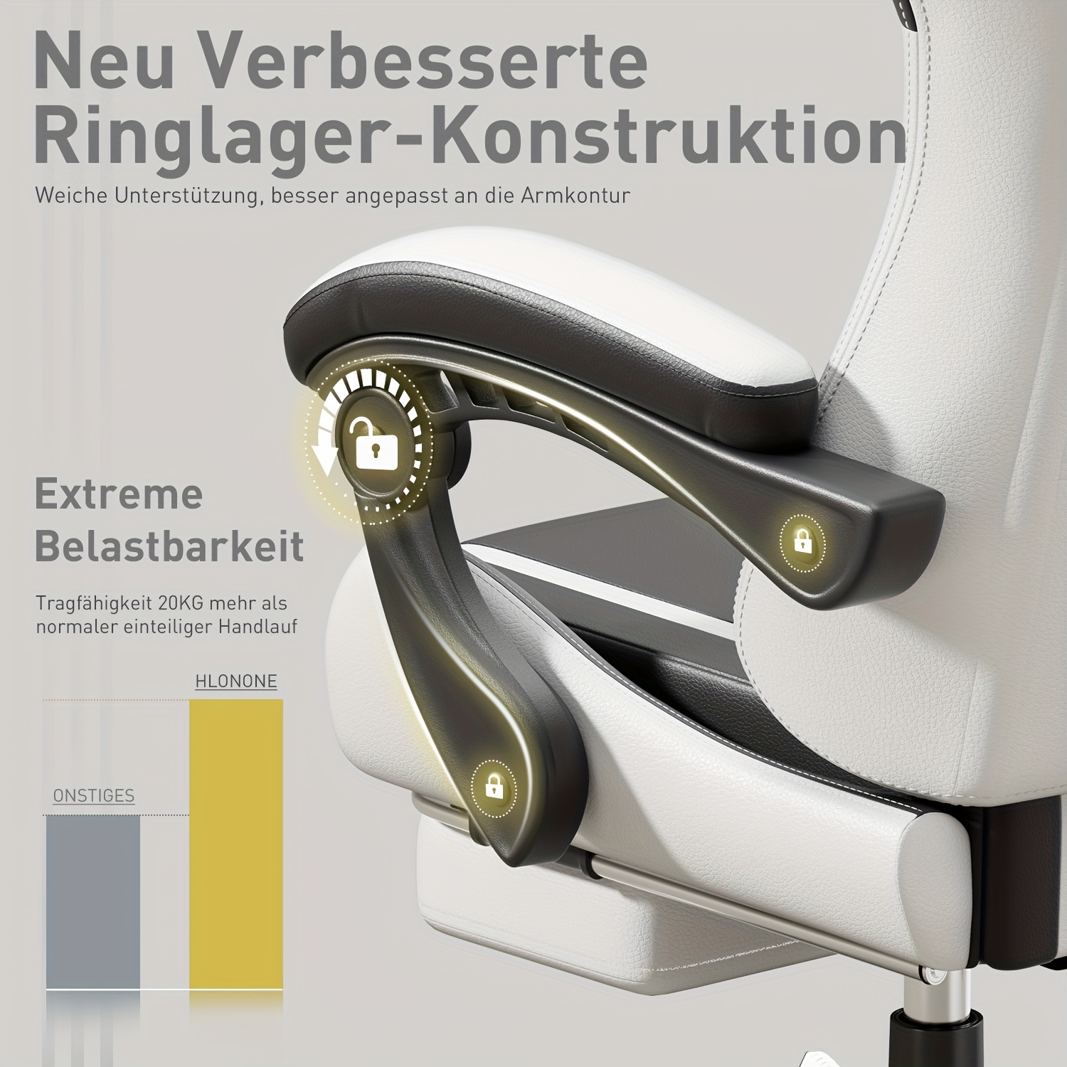 Gamingstoel met pocketveringkussen