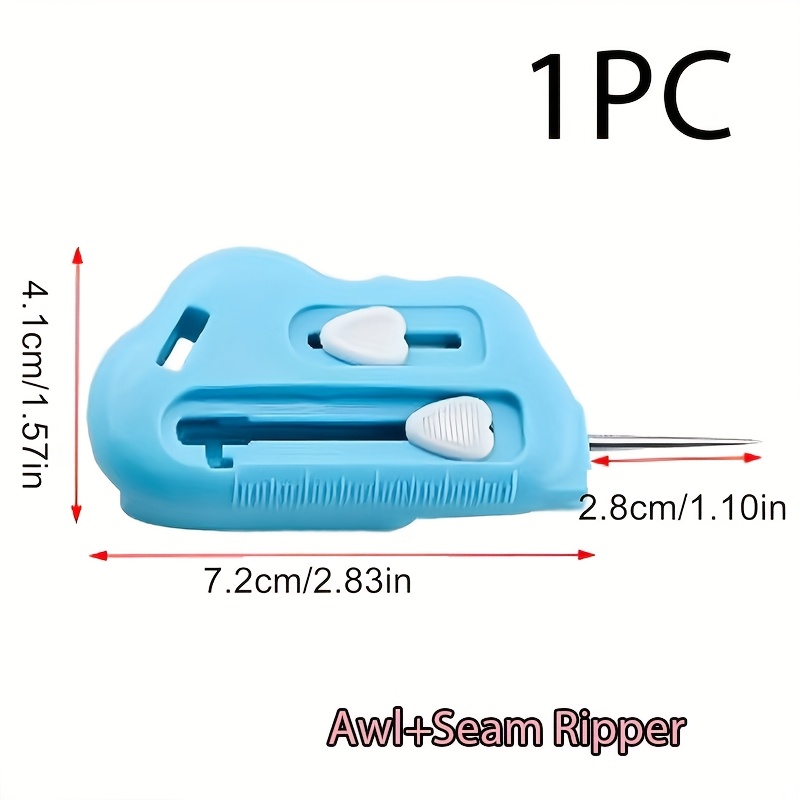 TEMU Quilting Magnetic Guide Ruler - Barrier With Stitching Awl & Needle Threader, 3-in-1 Sewing Notions Kit