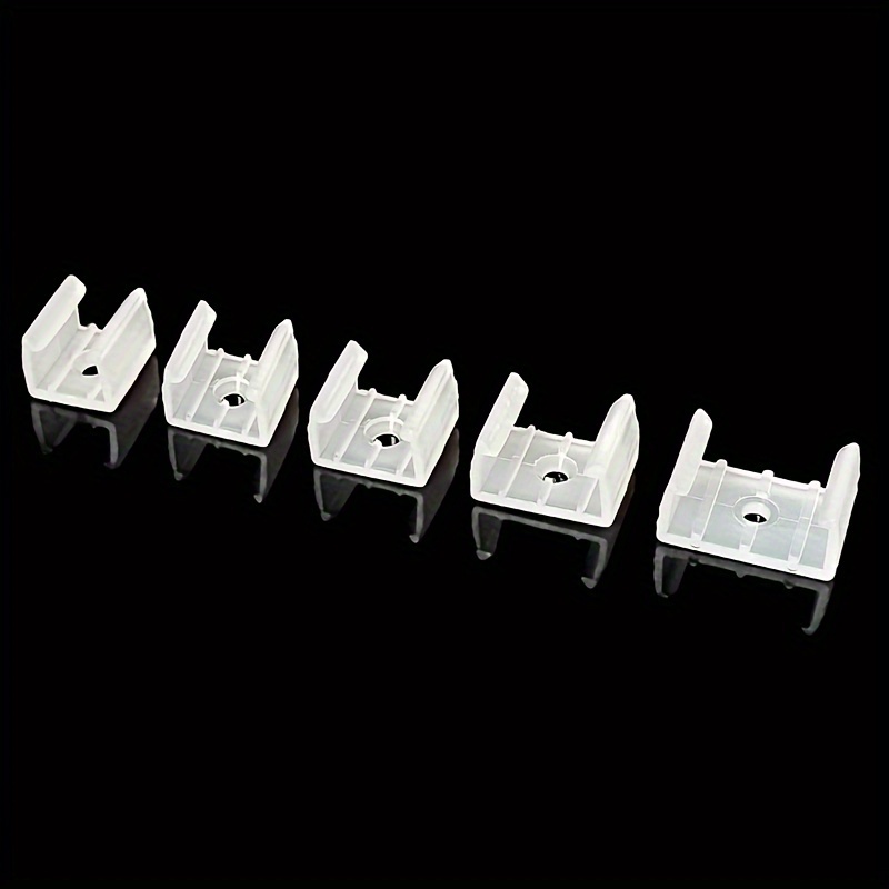 GooChan 100-Pack LED Strip Mounting Clips - Clear, Ultra-Thin Fixing Brackets With Screws For COB & PCB Light Strips - View #10
