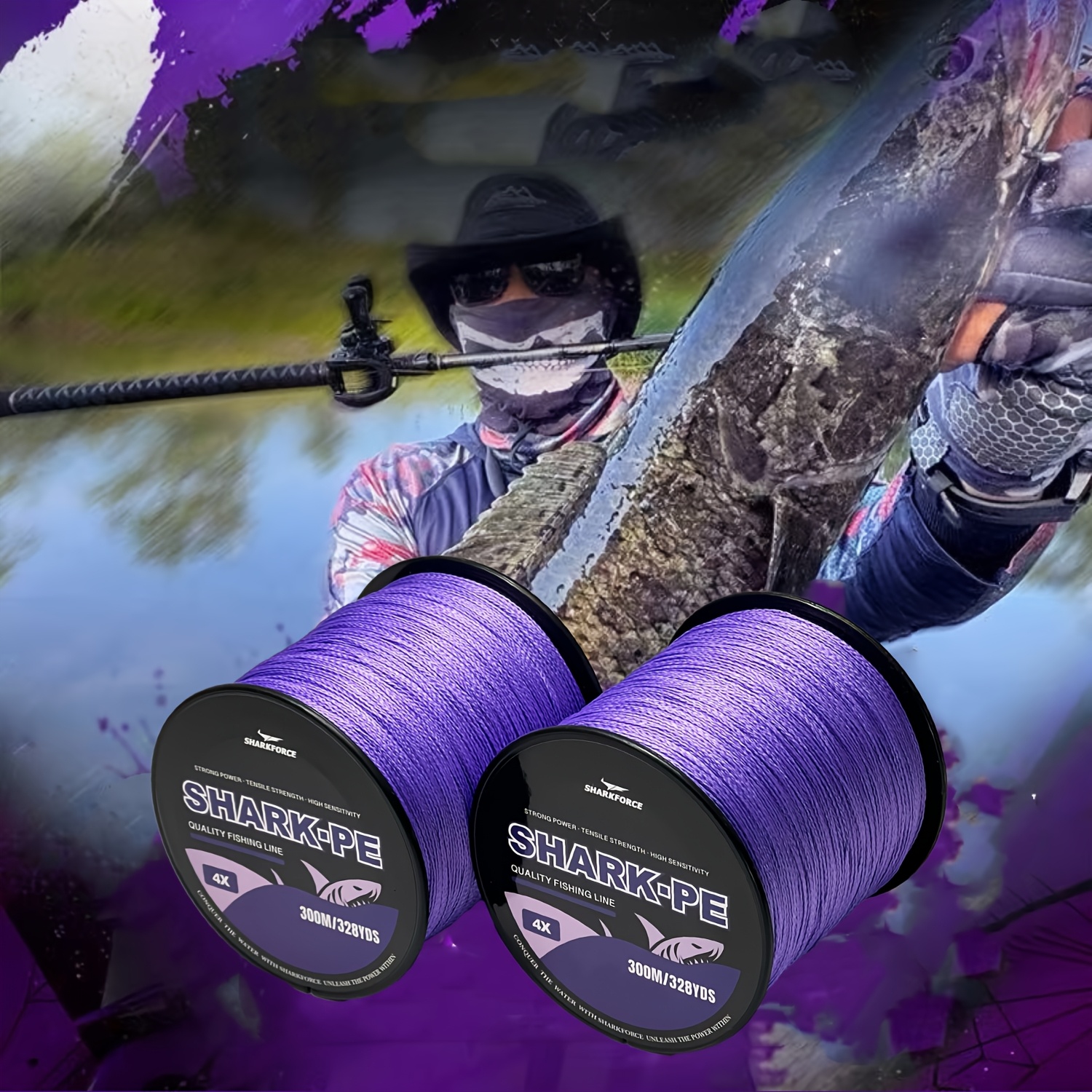 4 strands pe braided fishing line purple - Temu Germany