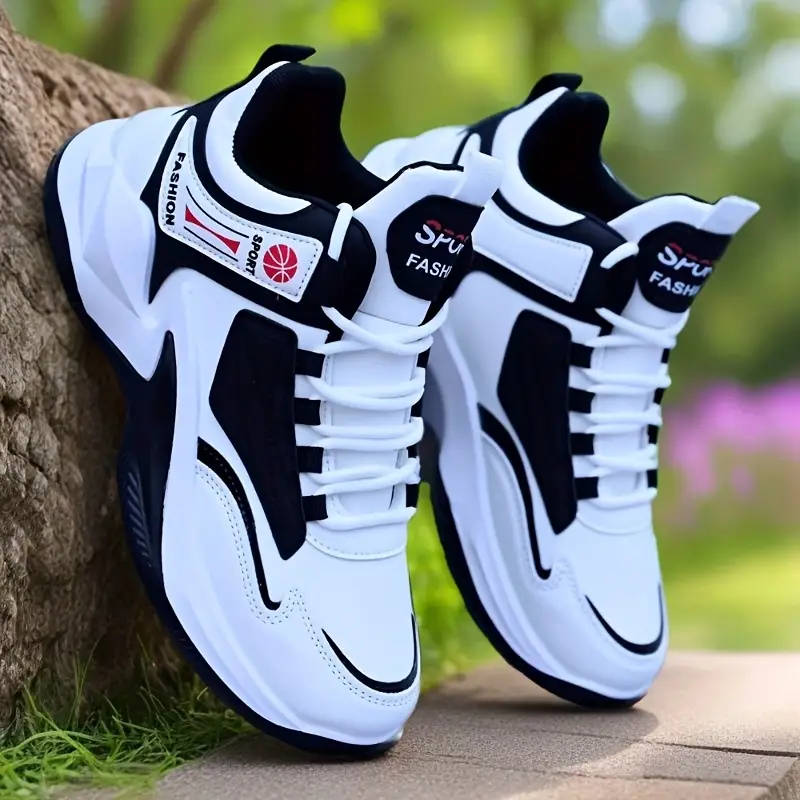 Hoge Top Basketbalschoenen Heren – Mode En Comfort – Zwart, Maat 44 (EU) – Geschikt Voor Hardlopen En Casual