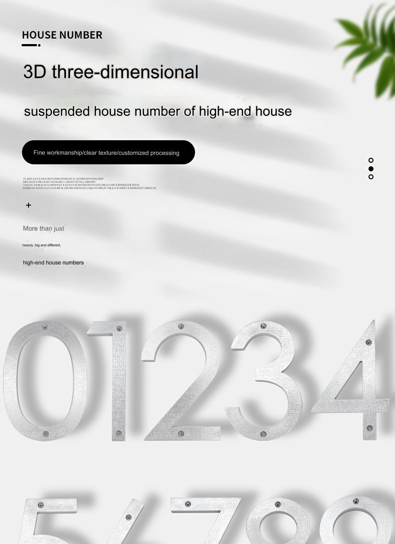 1шт Серебристый Номер Дома, Декор Номеров Адресов, Номер Дома Из  Абс-пластика, Номера Домов Снаружи, Большие Современные Номера Домов Для  Адресного Почтового Ящика Дома Снаружи | Покупайте На Temu И Начните  Экономить |