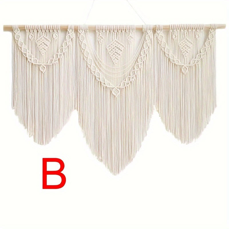 1pc bohemian style tapestry   with wooden sticks headboard decoration tapestry