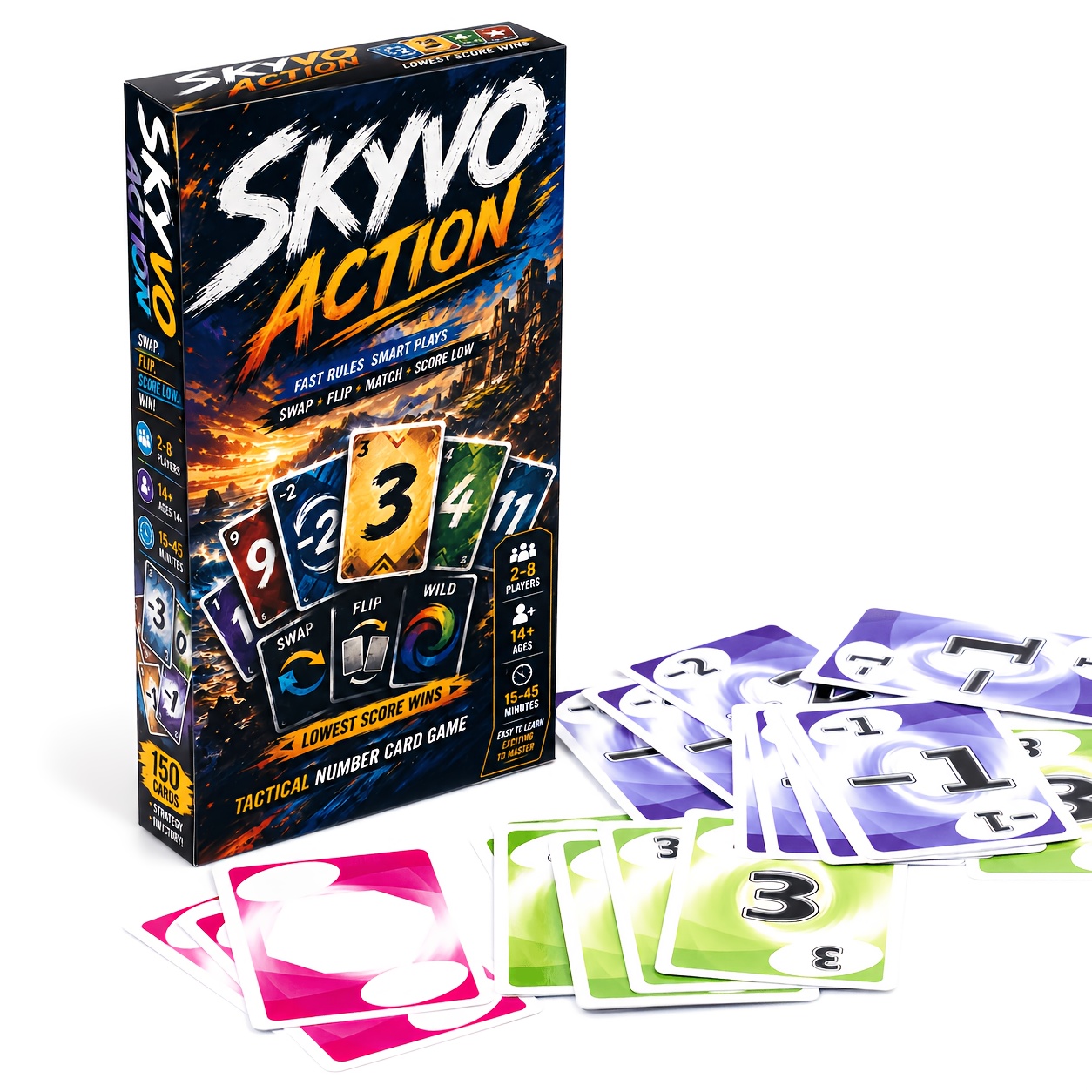 TEMU Game, Draw, Swap, Display And Cards, Includes 150pcs Cards, 1pc , 1pc Manual, And Box, Easy With Exchange, Flip, Match, And Scoring Elements,