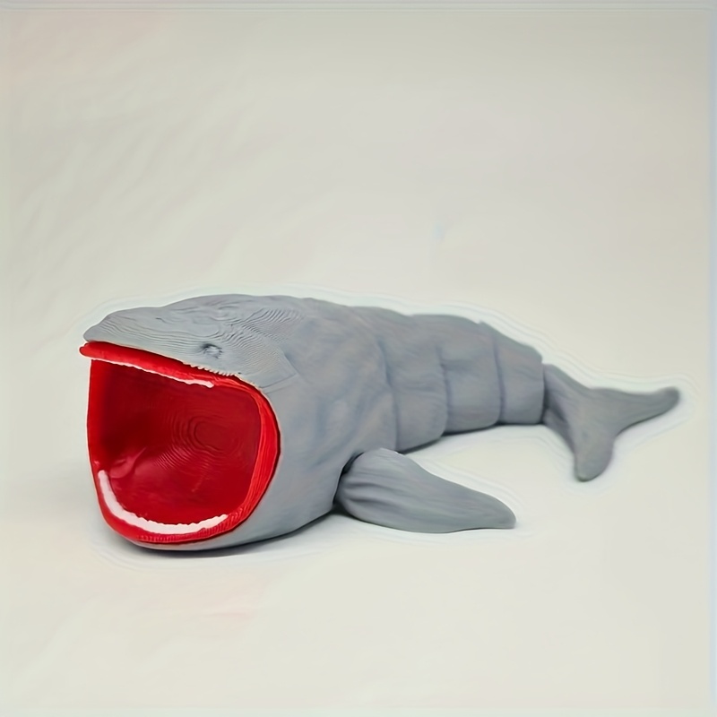TEMU Deep Sea Devourer Statue & Monster Figurine - Nautical Suitable For Home Office Aquarium Decor, Plastic Collectible Sculpture Gift For Fans,