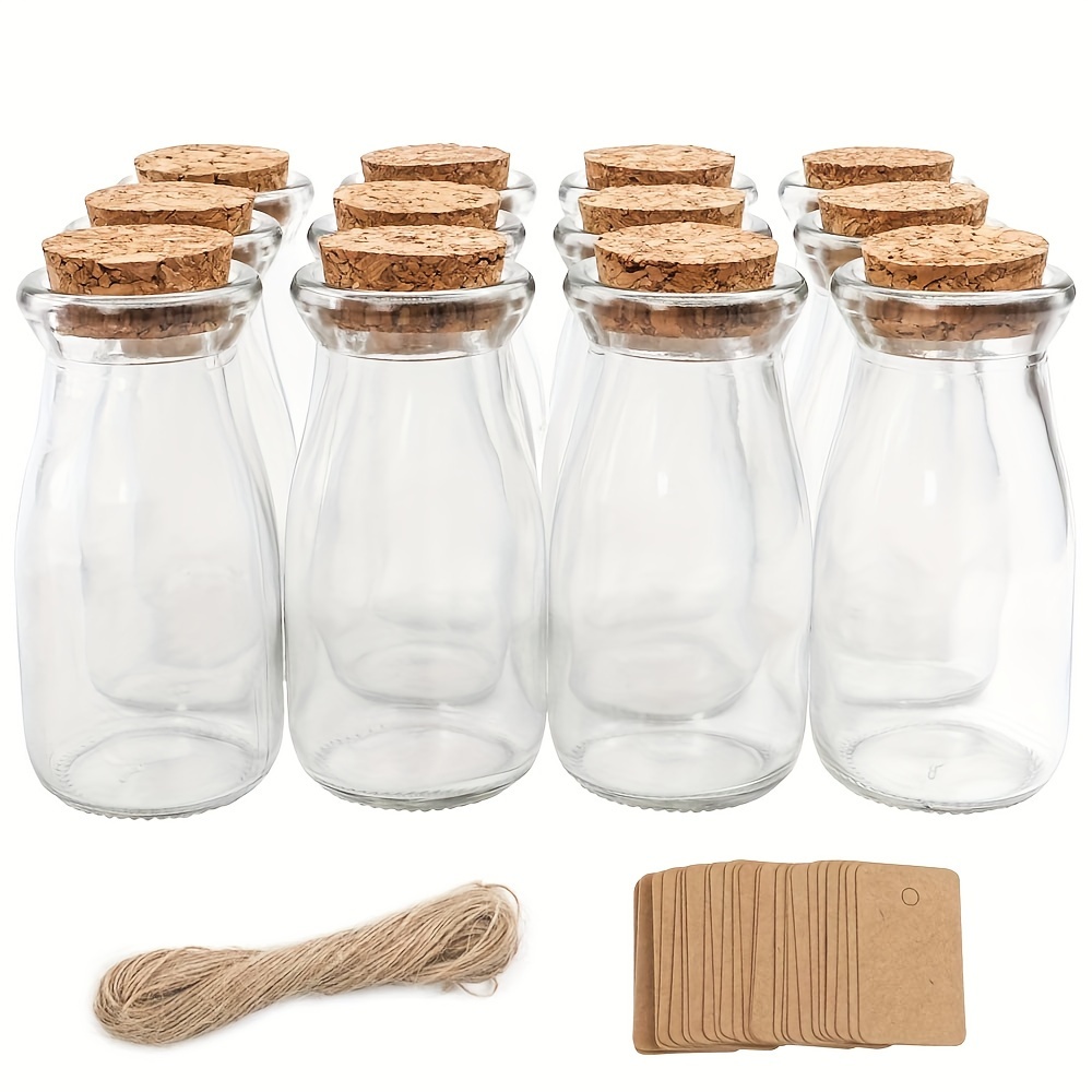 

12pcs 3.4oz Small Glass , 100ml Bottles , , Bottles, Set For Halloween Décor, 2x4