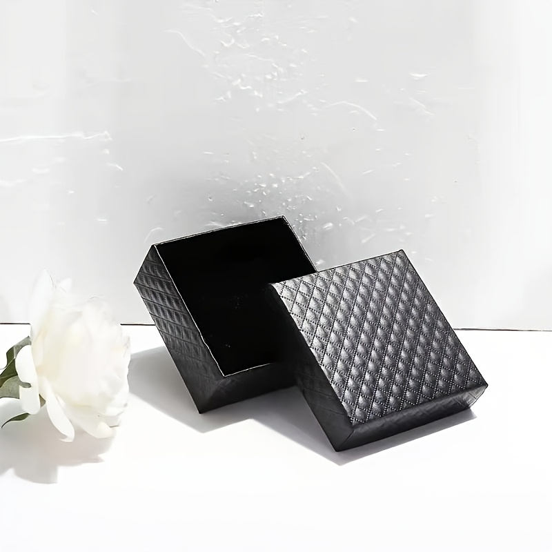 Plaid Jewelry Packaging Box for Rings and Earrings