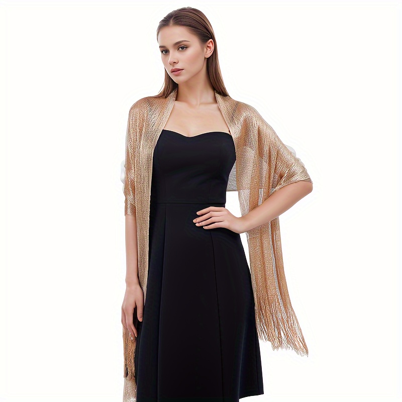 Gold Shawl For Evening Dress Temu Australia