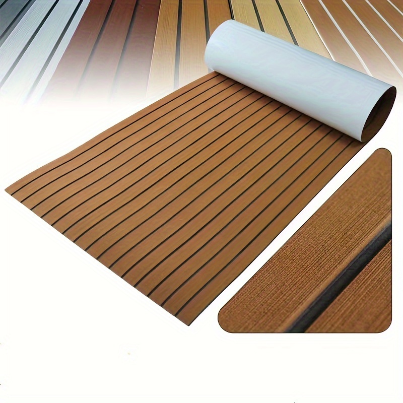 600*2400*6mm Eva Foam Decking Sheet Mat Faux Teak Yacht Ocean