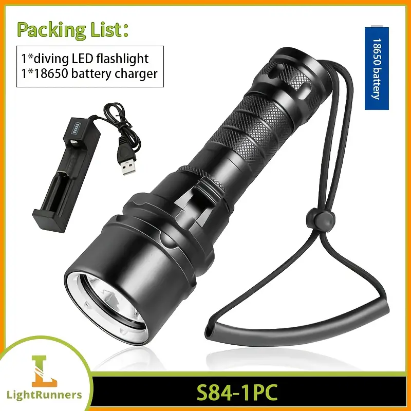 single led diving flashlight featuring a rechargeable 18650 - Temu Oman single led diving flashlight featuring a rechargeable 18650 - Temu Oman