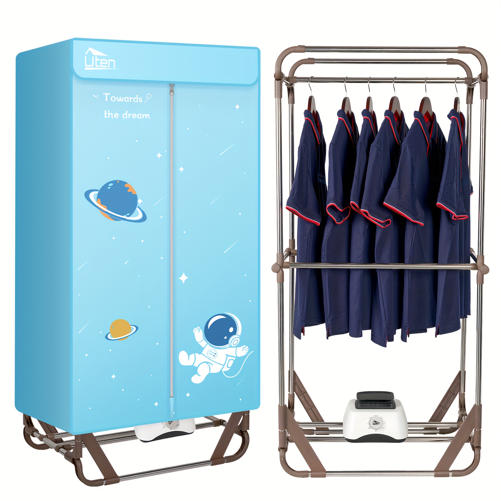 

Uten Clothes Dryer, 1500w Clothes Dryer , 2- Drying , Clothes Drying And Dryer For , Apartments, Rv,